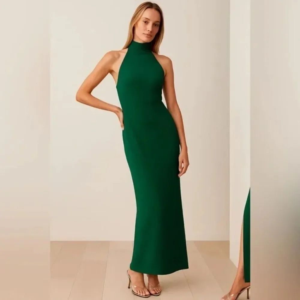 Reformation Filippa Dress Green